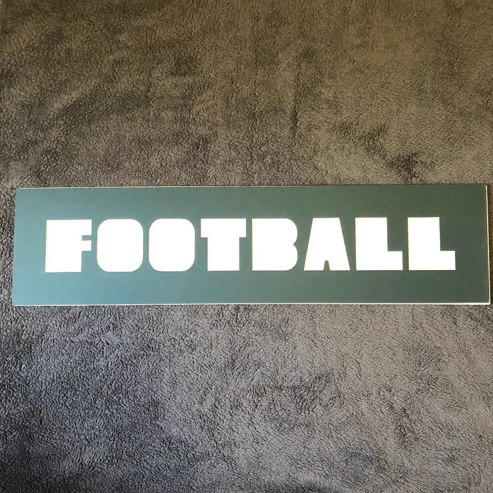 7x28 Hunter‎ Green Football Photo Mat